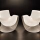 Pair of albatros armchairs - danielle quarante