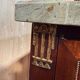 Louis XVI half-moon commode in mahogany and marble