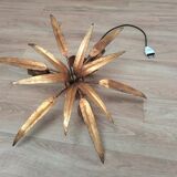 Golden leaf chandelier