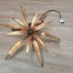 Golden leaf chandelier