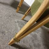 Pair of Bow Wood Steiner Mid-Century Armchairs