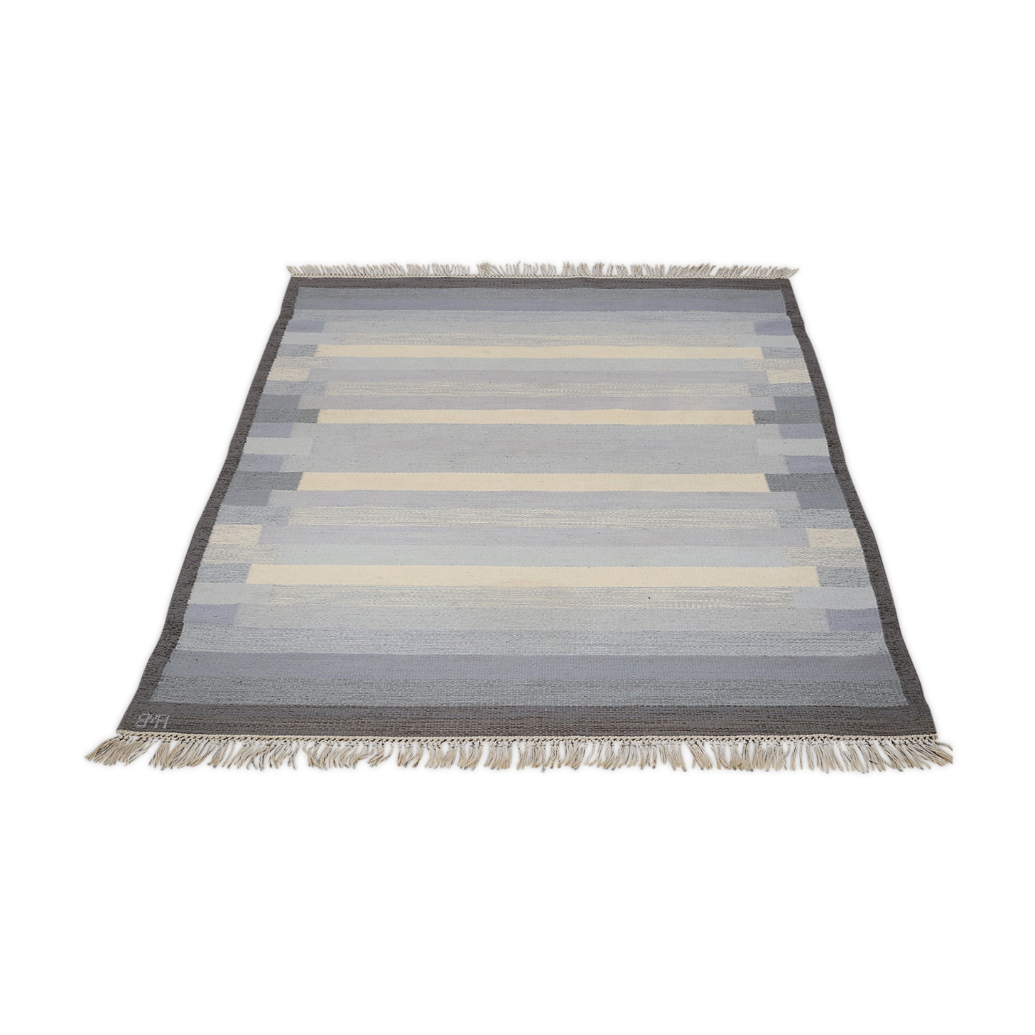 Tapis en laine par Anne-Marie Boberg Suède 1960's 244x164cm