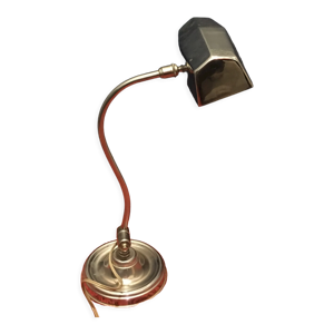 lampe banquier chromé