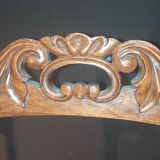 Set of 4 blond braked chairs