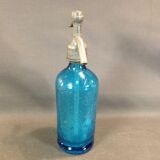 Former little siphon of bistro seltz water deco vintage blue bar Isère