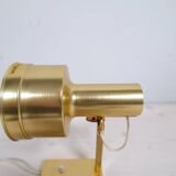 Mid-Century Modern Set of 3 Brass Wall Sconces by Sundstedt Sweden