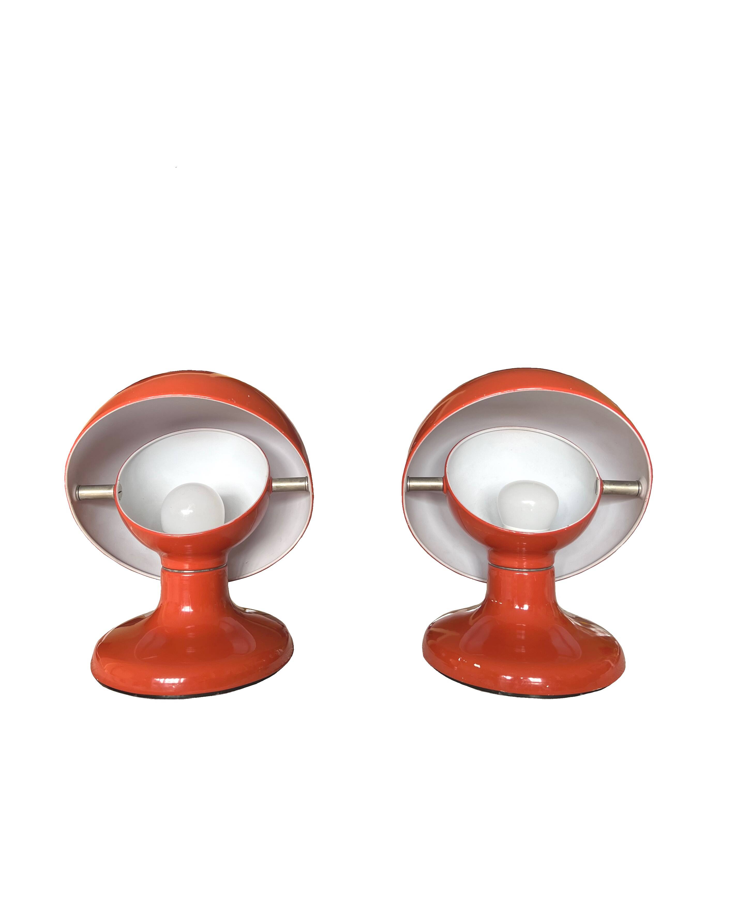 Pair of Jucker Table Lamps by Tobia Scarpa for Flos, 1960s