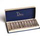 Set of 10 knife rests in a Daum France box, crystal, 1960s.