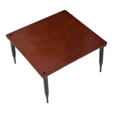 Vintage walnut coffee table model "t8" by Vico Magistretti for Azucena, Italy