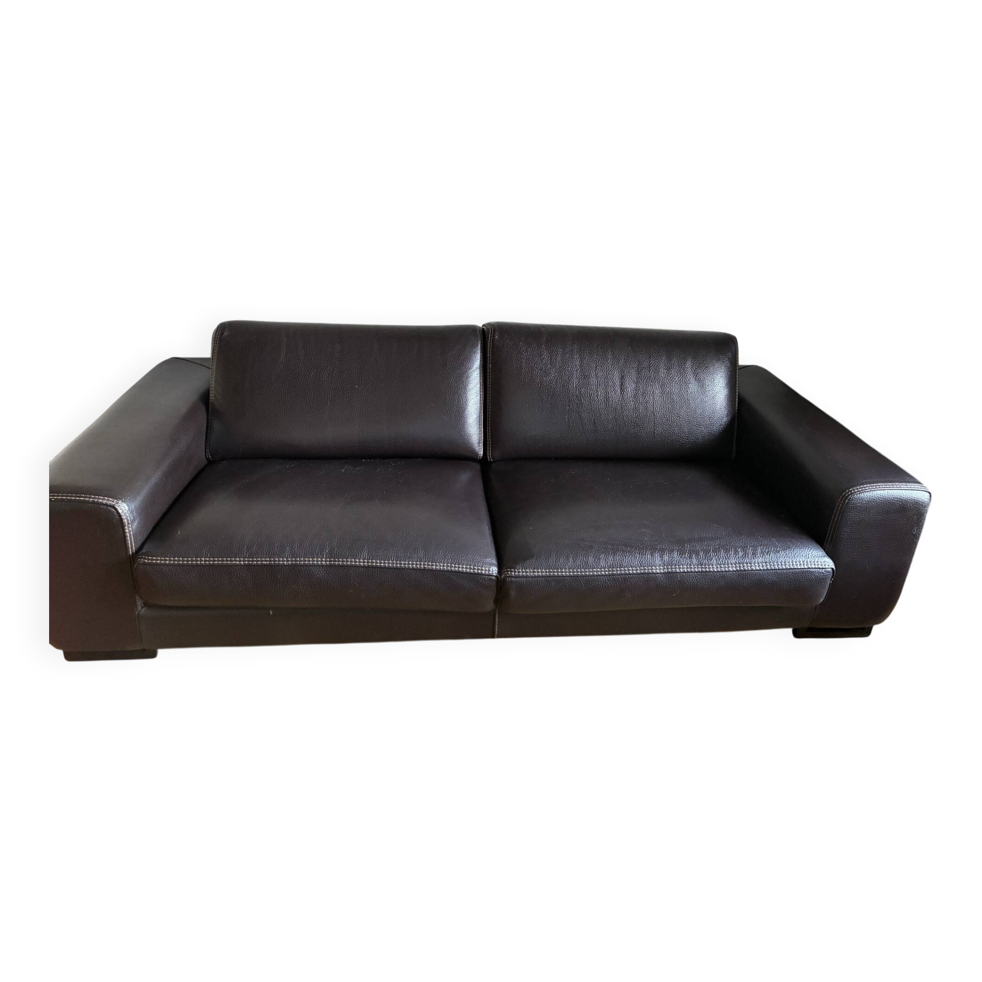 Canapé 3/4 places cuir Roche Bobois