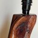 Free-form solid wood pose lamp in 1950s