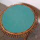 Table en rotin ronde