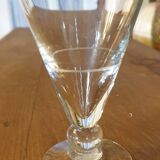 Six art deco glasses