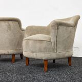Fauteuils-chaises cocktail du milieu du siècle conçu par Pál Vince, 1947 Hongrie