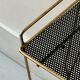 Side table - perforated metal magazine rack, designed by Matégot