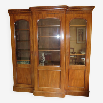 Mahogany English bookcase