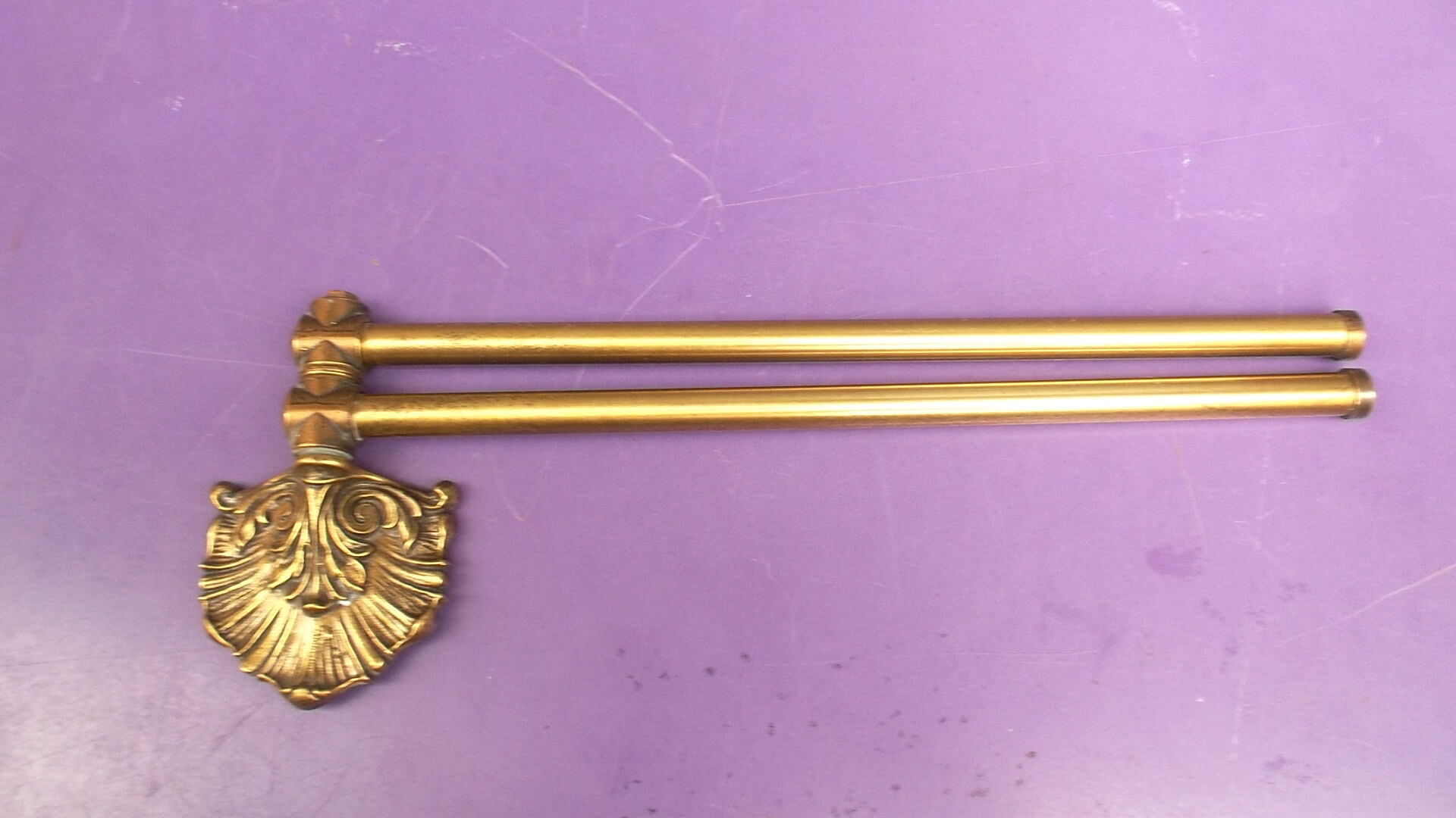 Brass towel rack