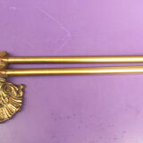 Brass towel rack