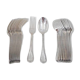 12 dessert spoons, 24 pieces in silver-plated metal Christofle Rubans