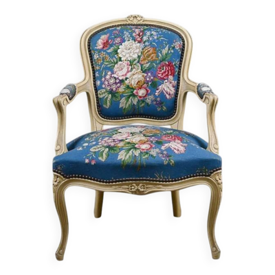 Fauteuil cabriolet, style Louis XV – fin XIXe