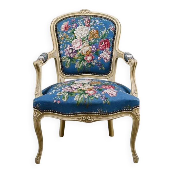 Fauteuil cabriolet, style Louis XV – fin XIXe