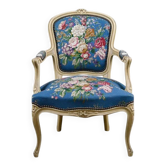 Cabriolet armchair, Louis XV style – late 19th century