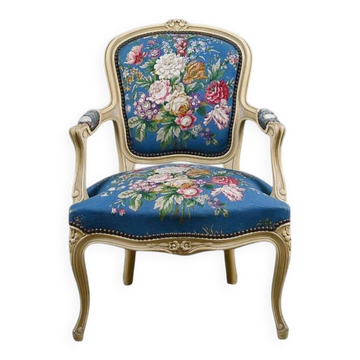 Cabriolet armchair, Louis XV style – late 19th century