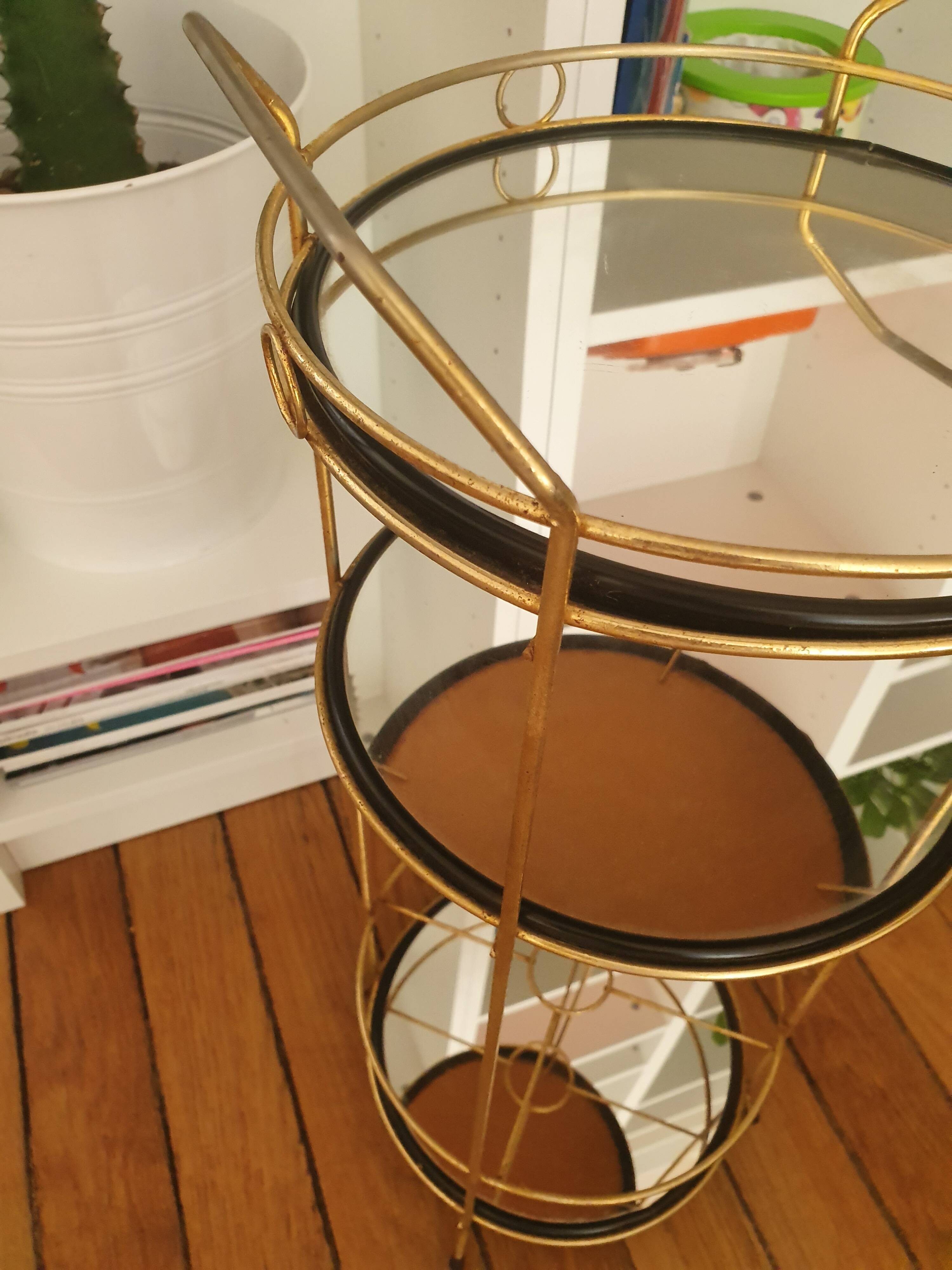 Brass serving table