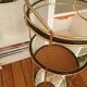 Brass serving table