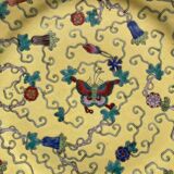 8 assiettes en porcelaine chinoise polychrome - TBE - années 50