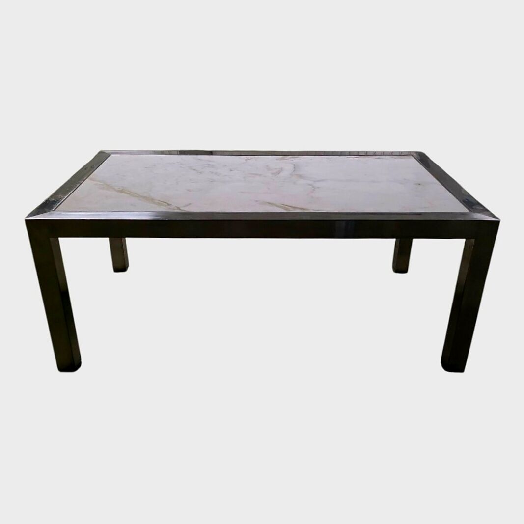 White marble coffee table – Circa 1970