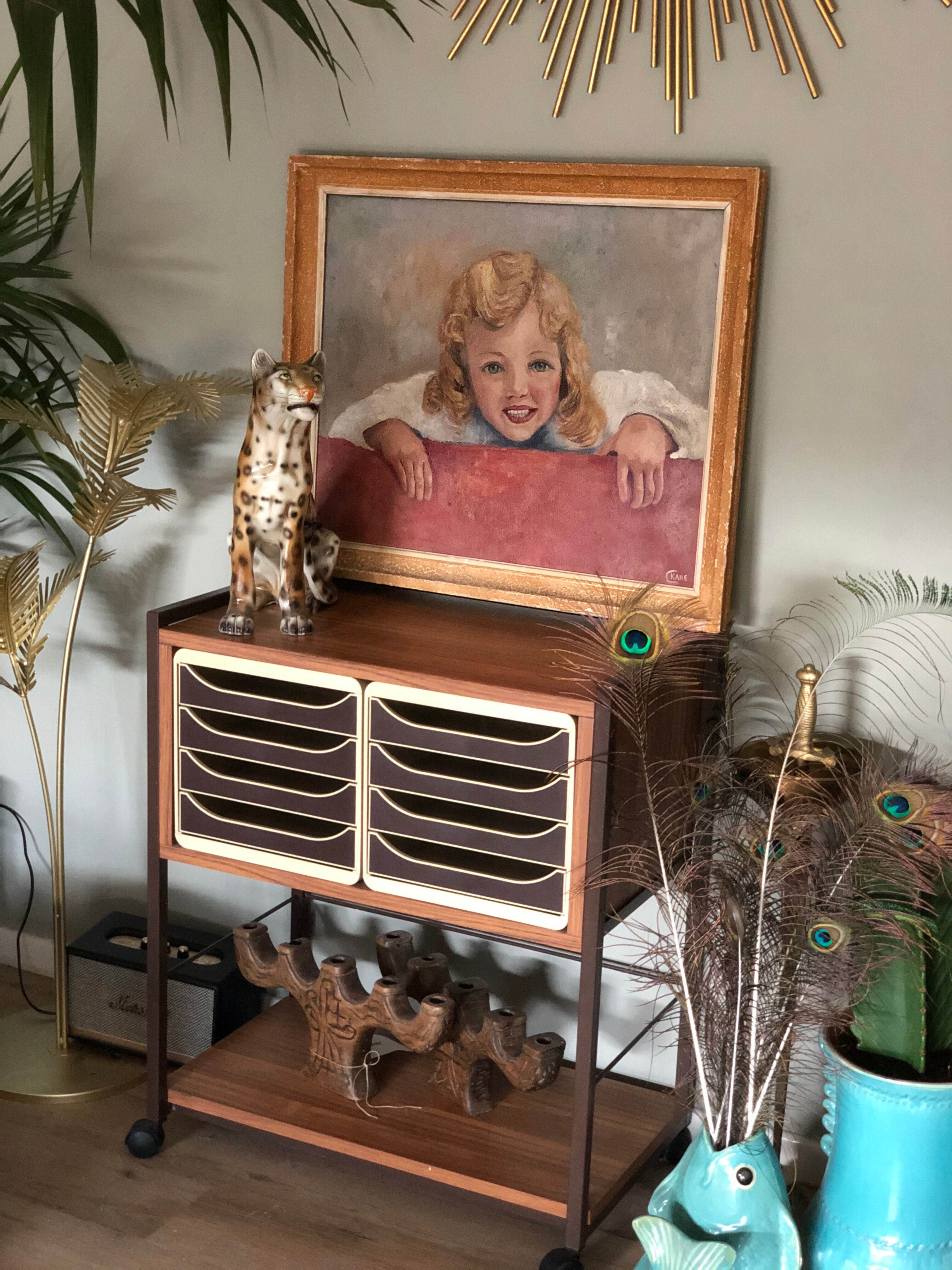 Portrait girl oil on canvas