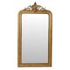Miroir doré français Louis Philippe antique, fin du 19e siècle