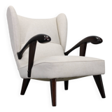 1950s Restored Wing Chair , Czechoslovakia
