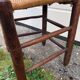 Small old chair wood and straw