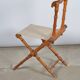 Folding wooden chair imitation bamboo