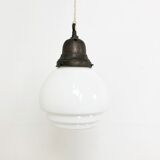 Opaline pendant light 1930s