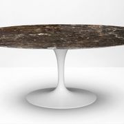 Original round Knoll Tulip dining table (137cm) Emperador glossy NEW CONDITION!