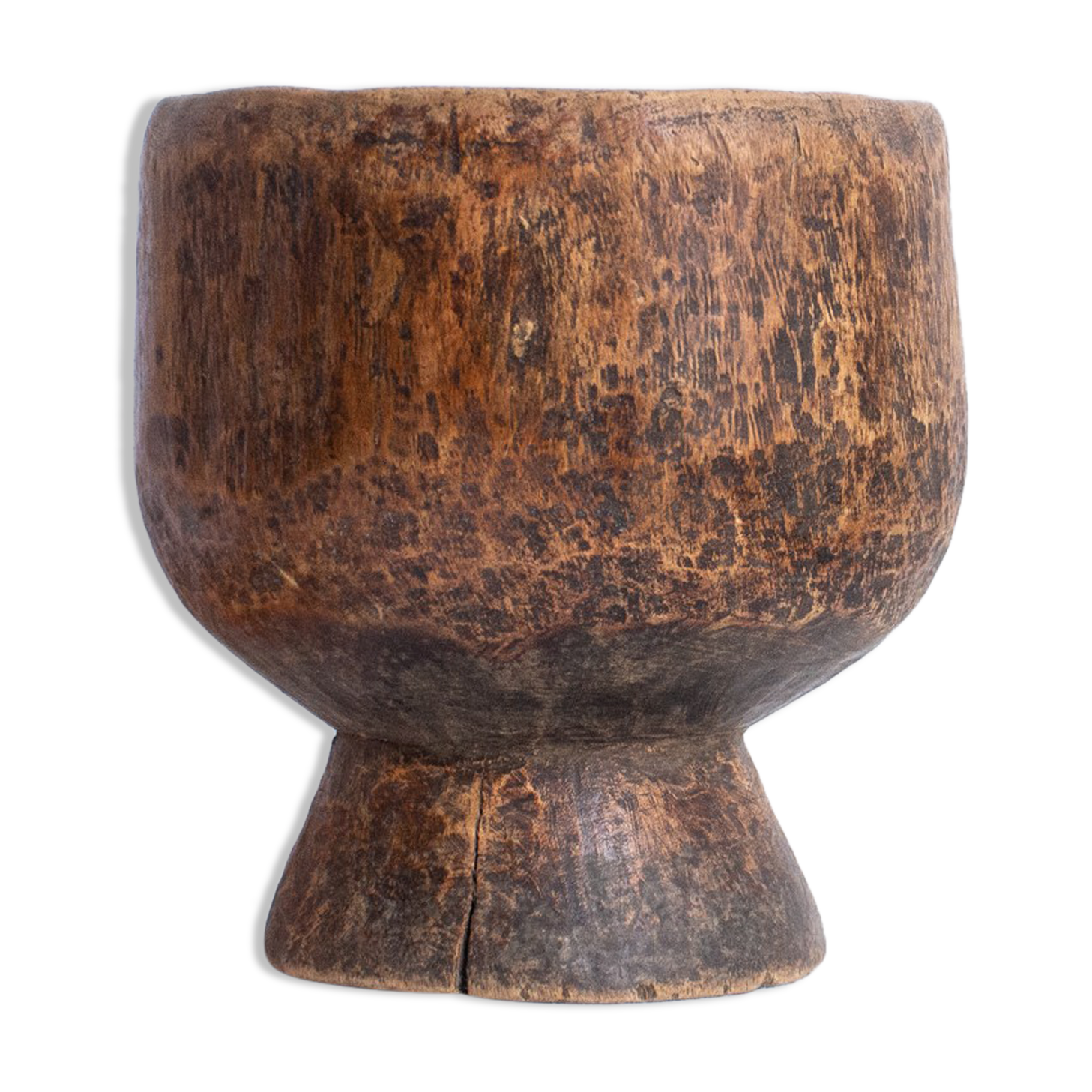 Handmade African wooden salad bowl