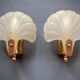 Frosted glass shell wall lamps