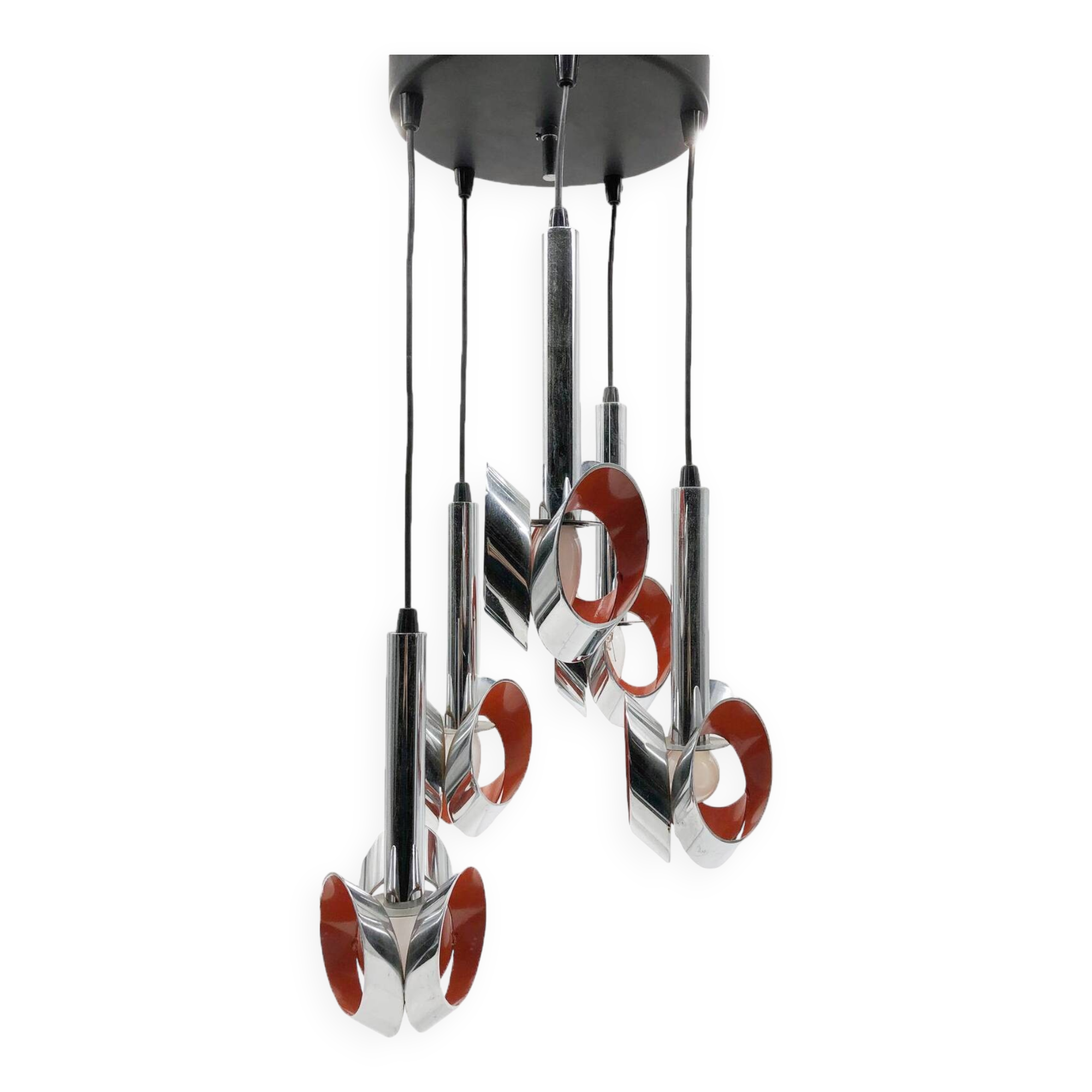 Vintage Cascade Pendant Light • Massive • Space Age • 1960