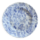 Antique plate Jules Vieillard Bordeaux – Opaque blue and white porcelain