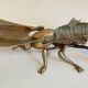 Vintage fly ashtray in patinated metal