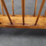 1960s uluv solid beech magazine stand, czechoslovakia