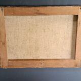 Oil painting on canvas of the courtyard of the pasha's mosque in Oran 1948