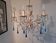 Vintage Italian Chandelier Murano Electric Blue