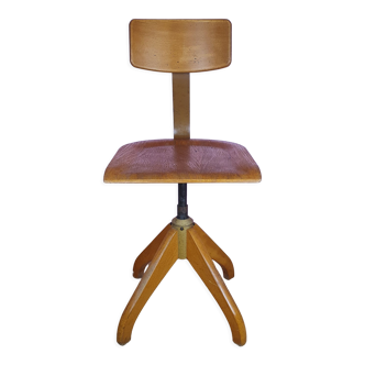 Adjustable Ama Elastik model 350 Factory Chair, 1930s