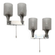 Space Age design wall lights by Doria Leuchten 70s (X2)