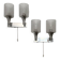 Space Age design wall lights by Doria Leuchten 70s (X2)