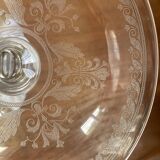 6 Mismatched Engraved Champagne Glasses
